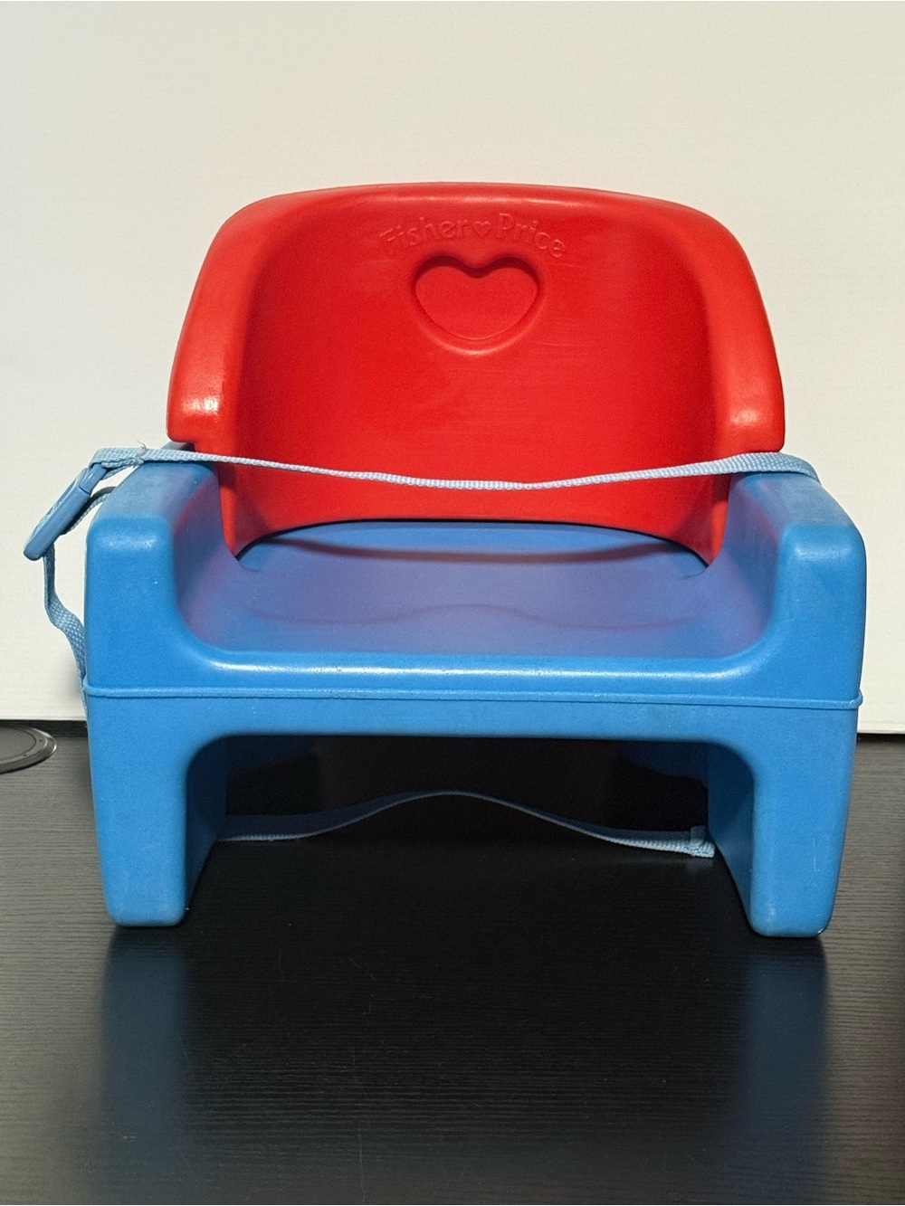 Vintage 1990’s Fisher-Price “Grow With Me” Red & Blue Plastic Booster Seat